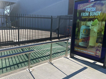Custom Barrier and Bus Stop Leaning Rails